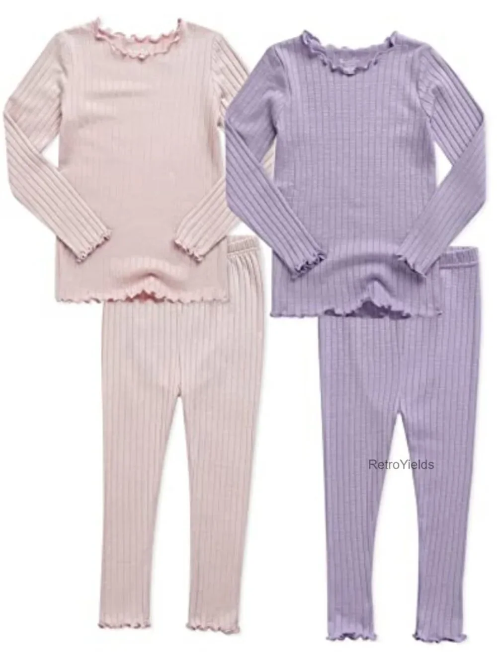 Kids Toddler Girls Boys Soft Comfy Tencel Modal Sleepwear Pajama Set 2pcs/4pcs